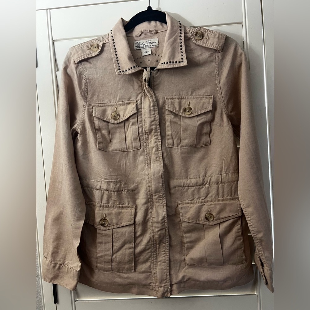 Lucky Brand Short Jacket w/drawstring waist